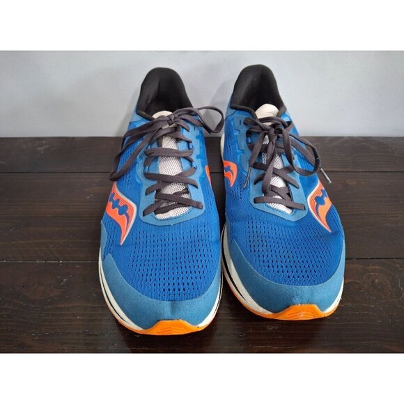 EUC Saucony Freedom 4 Jackalope in Blue & Orange/Sz. 12 - Picture 5 of 9